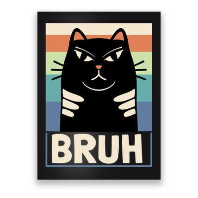 Funny Black Cat Meme Poster