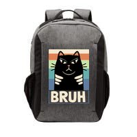 Funny Black Cat Meme Vector Backpack