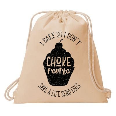 Funny Baking Cupcake Pastry For Women Drawstring Bag