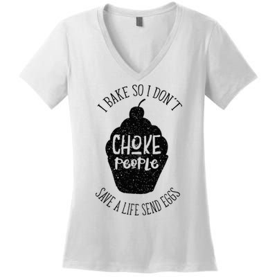 Funny Baking Cupcake Pastry For Women Women's V-Neck T-Shirt