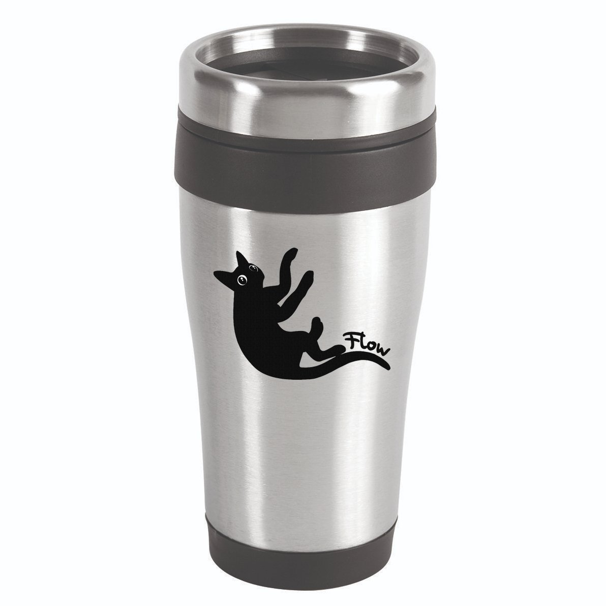 Flow Black Cat 16oz Travel Tumbler
