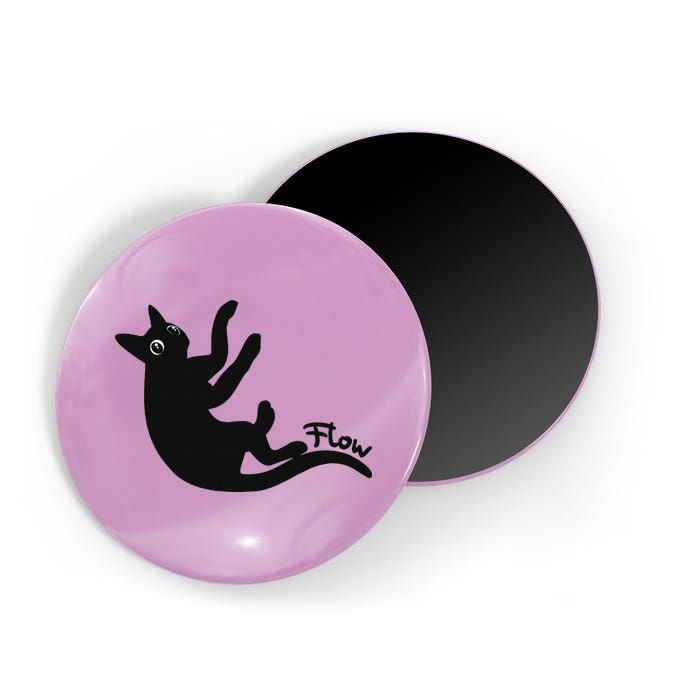 Flow Black Cat Magnet