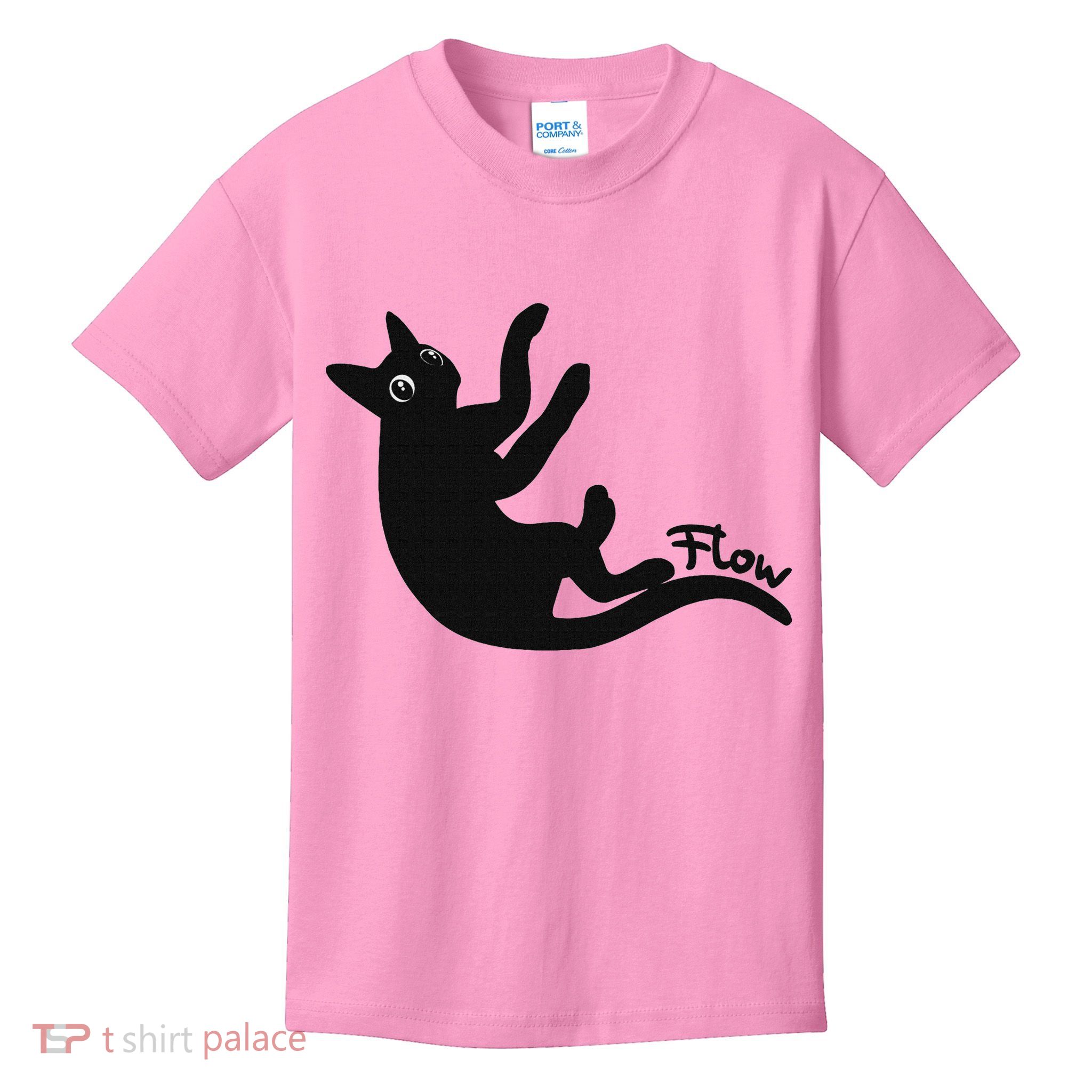 Flow Black Cat Kids T-Shirt
