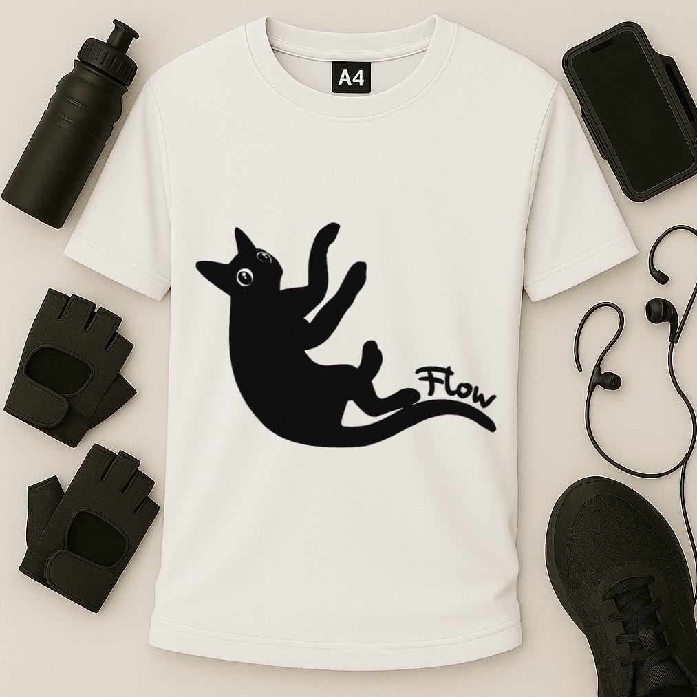 Flow Black Cat Performance Shirt