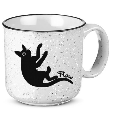 Flow Black Cat 15oz Campfire Ceramic Mug