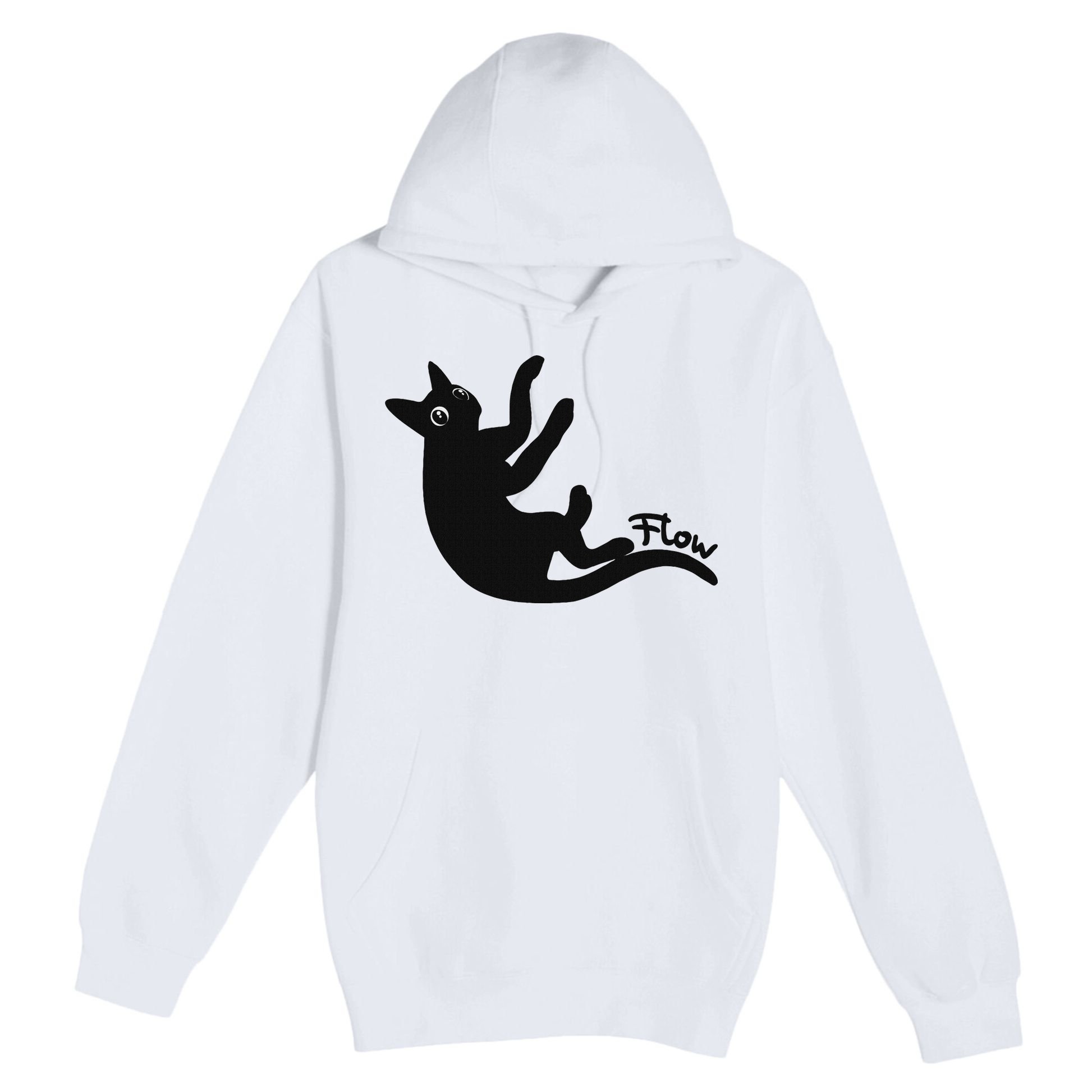 Flow Black Cat Premium Pullover Hoodie