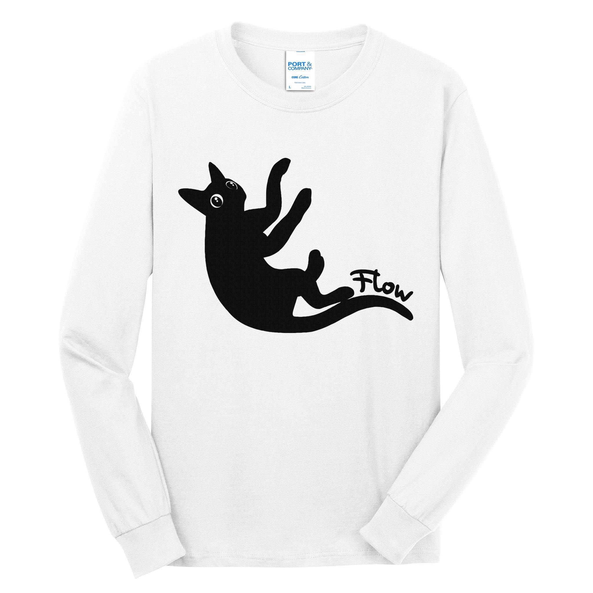 Flow Black Cat Tall Long Sleeve T-Shirt