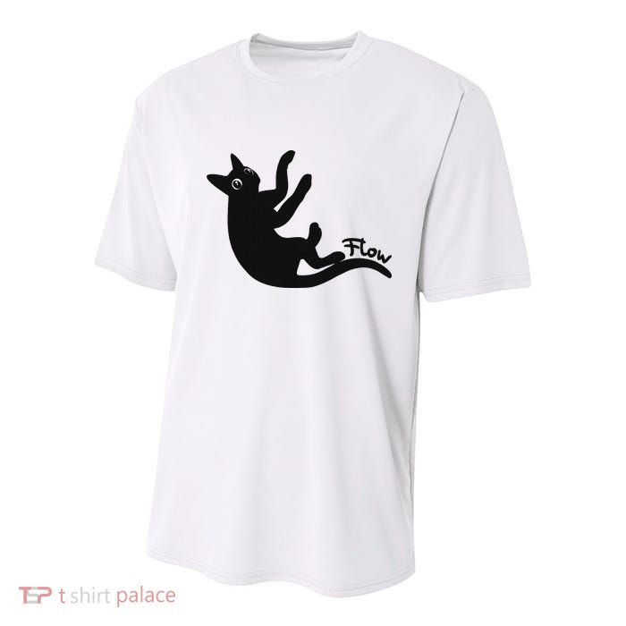 Flow Black Cat Youth Performance Sprint T-Shirt
