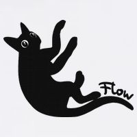 Flow Black Cat Golf Towel