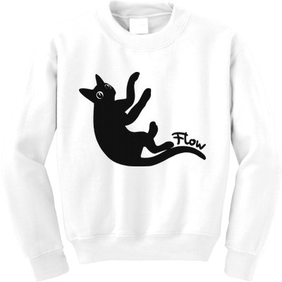 Flow Black Cat Kids Sweatshirt