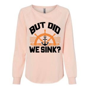 Funny Boat Captain Gift For Boater Men Women Cool Boating Womens California Wash Sweatshirt