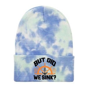 Funny Boat Captain Gift For Boater Men Women Cool Boating Tie Dye 12in Knit Beanie