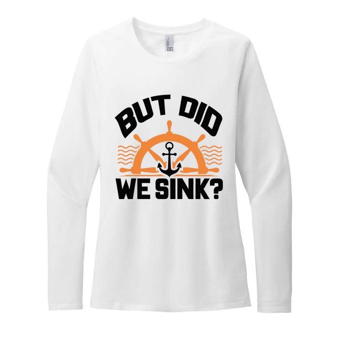 Funny Boat Captain Gift For Boater Men Women Cool Boating Womens CVC Long Sleeve Shirt