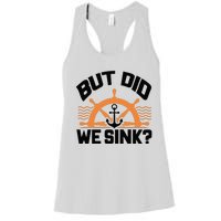 Funny Boat Captain Gift For Boater Men Women Cool Boating Women's Racerback Tank