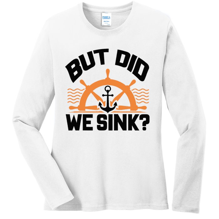 Funny Boat Captain Gift For Boater Men Women Cool Boating Ladies Long Sleeve Shirt