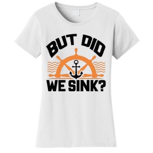 Funny Boat Captain Gift For Boater Men Women Cool Boating Women's T-Shirt