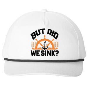 Funny Boat Captain Gift For Boater Men Women Cool Boating Snapback Five-Panel Rope Hat