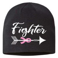 Funny Breast Cancer Fighter Pink Ribbon Sustainable Beanie