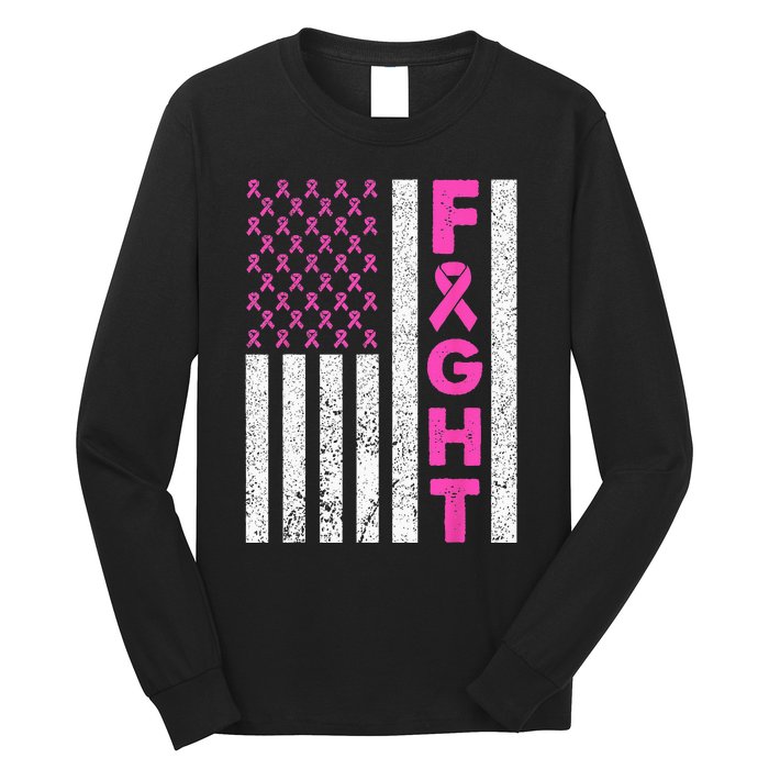 Fight Breast Cancer Kids Breast Cancer Awareness Items Long Sleeve Shirt