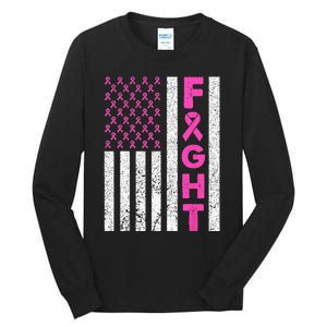 Fight Breast Cancer Kids Breast Cancer Awareness Items Tall Long Sleeve T-Shirt