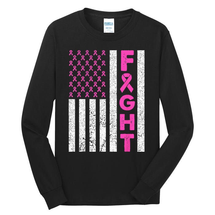 Fight Breast Cancer Kids Breast Cancer Awareness Items Tall Long Sleeve T-Shirt