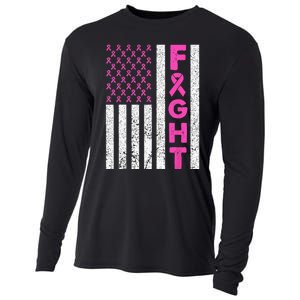 Fight Breast Cancer Kids Breast Cancer Awareness Items Cooling Performance Long Sleeve Crew