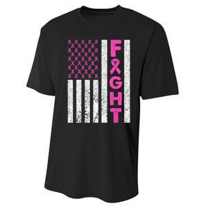 Fight Breast Cancer Kids Breast Cancer Awareness Items Performance Sprint T-Shirt