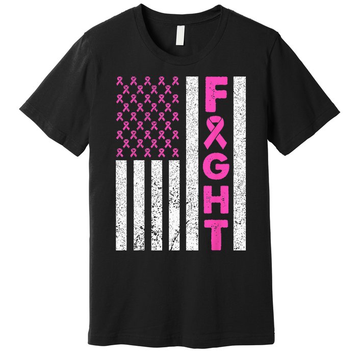 Fight Breast Cancer Kids Breast Cancer Awareness Items Premium T-Shirt