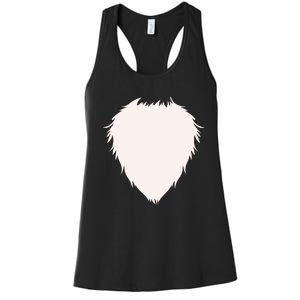 Fox Body Chest Costume Easy Halloween Costume Gift Funny Women's Racerback Tank