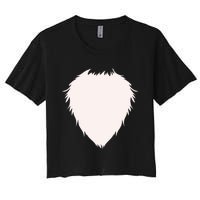 Fox Body Chest Costume Easy Halloween Costume Gift Funny Women's Crop Top Tee