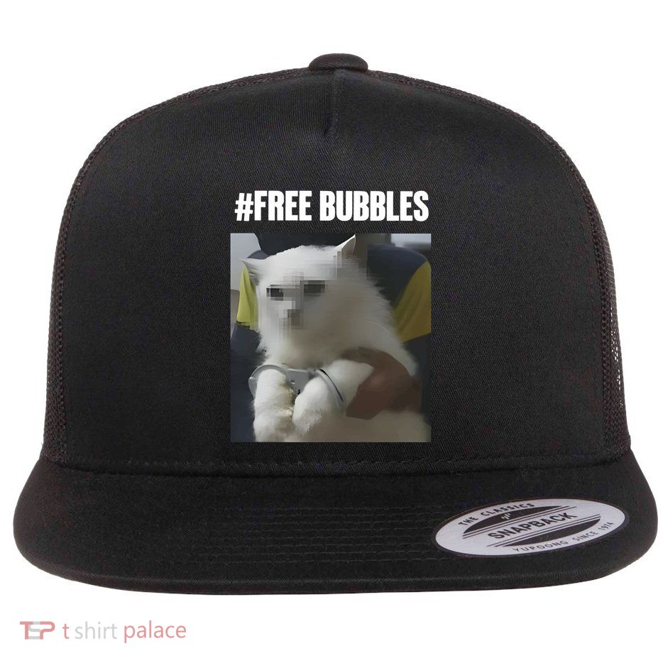 Free Bubbles Cat Flatbill Hat