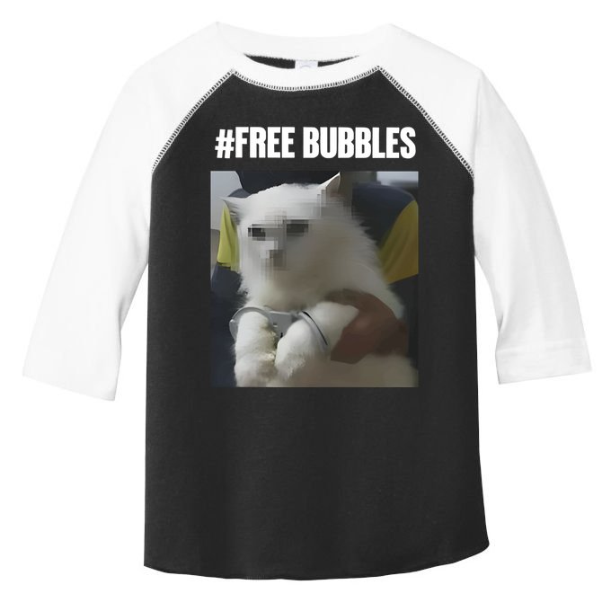 Free Bubbles Cat Toddler Fine Jersey T-Shirt
