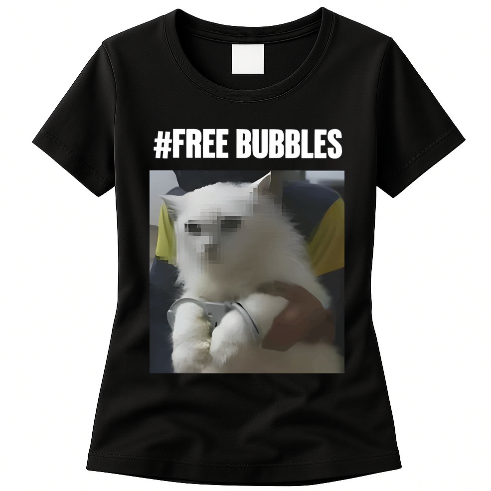 Free Bubbles Cat Womens T-Shirt