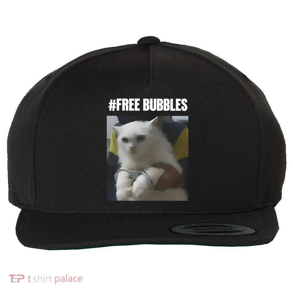 Free Bubbles Cat Wool Snapback Cap