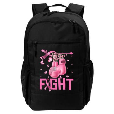 Fight Breast Cancer Awareness Boxing Gloves Warrior Backpack
