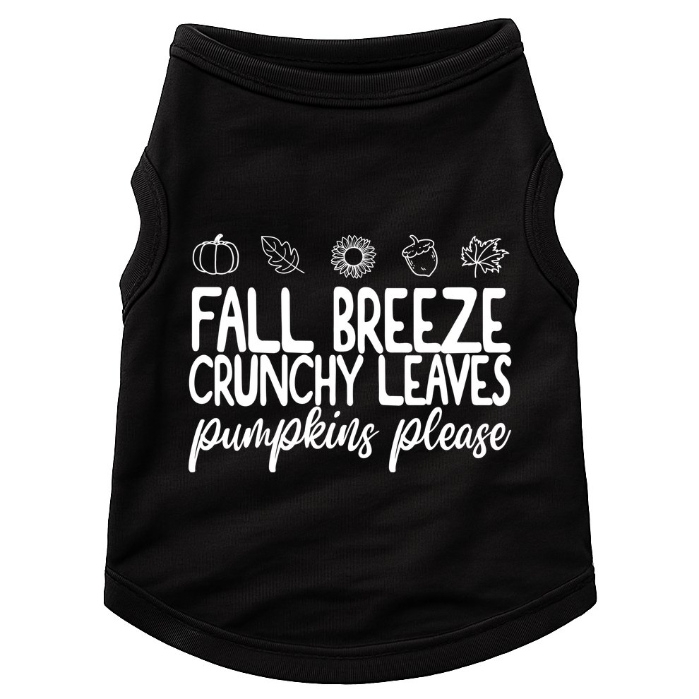Fall Breeze Crunchy Leaves Pumpkins Please Doggie Tank