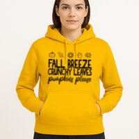 Fall Breeze Crunchy Leaves Pumpkins Please Hoodie