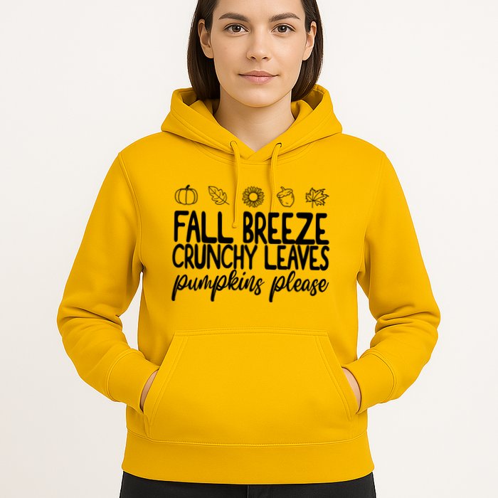 Fall Breeze Crunchy Leaves Pumpkins Please Hoodie