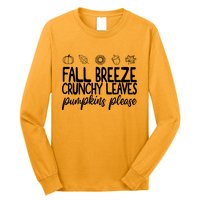 Fall Breeze Crunchy Leaves Pumpkins Please Long Sleeve Shirt