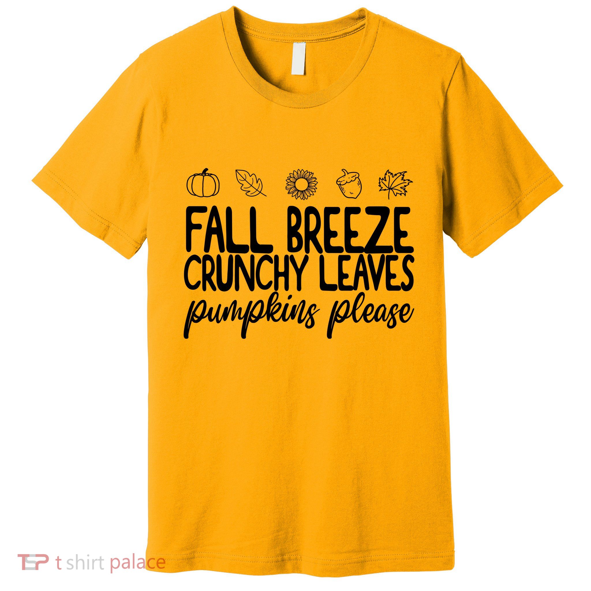 Fall Breeze Crunchy Leaves Pumpkins Please Premium T-Shirt