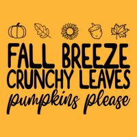 Fall Breeze Crunchy Leaves Pumpkins Please Kids T-Shirt