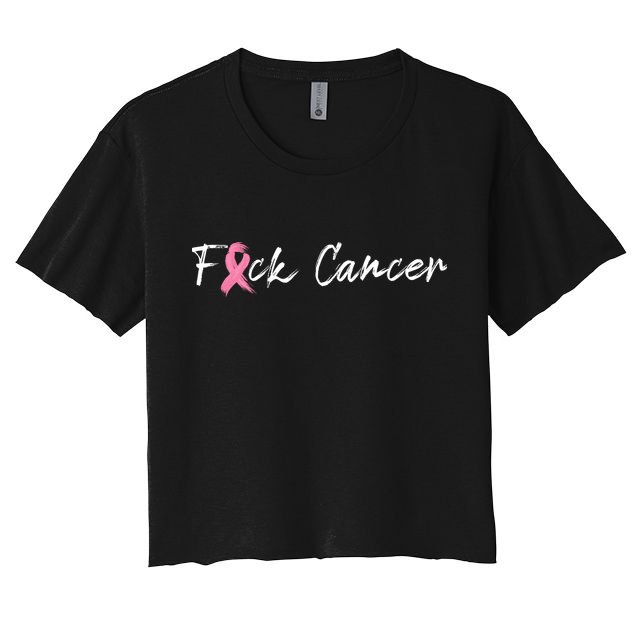 Fuck Breast Cancer | Pink Ribbon Crop Top