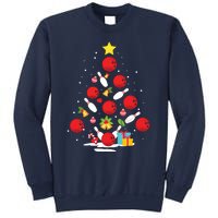 Funny Bowling Christmas Tree Lights Xmas Gifts For Men Women Sweatshirt