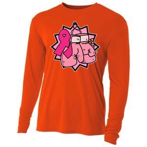 Fight Breast Cancer Boxing Cooling Performance Long Sleeve Crew