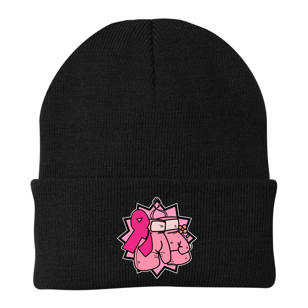 Fight Breast Cancer Boxing Beanie