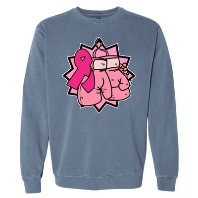 Fight Breast Cancer Boxing Garment-Dyed Sweatshirt