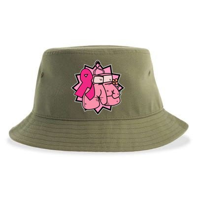 Fight Breast Cancer Boxing Sustainable Bucket Hat