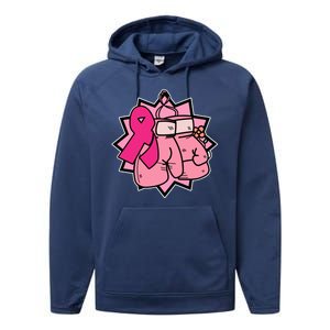 Fight Breast Cancer Boxing Performance Fleece Hoodie