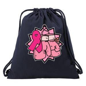 Fight Breast Cancer Boxing Drawstring Bag