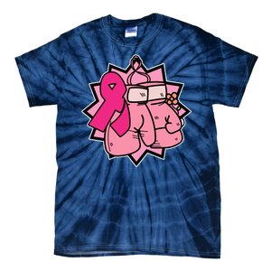 Fight Breast Cancer Boxing Tie-Dye T-Shirt